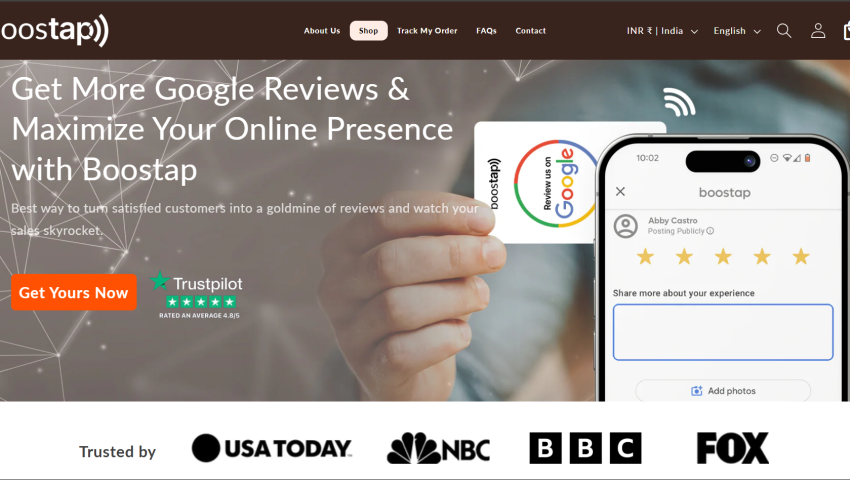Boostap - NFC-Enabled Google Reviews Growth Tool